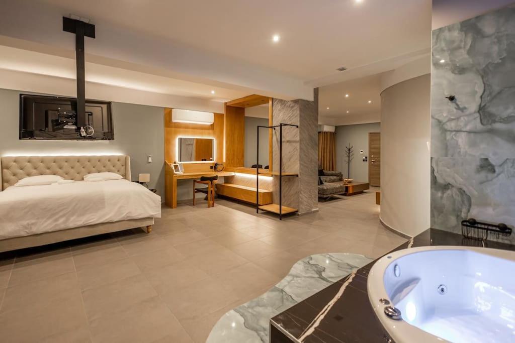 Smaragdi Luxury Jacuzzi Apartment Noho Premium Living Athene Buitenkant foto