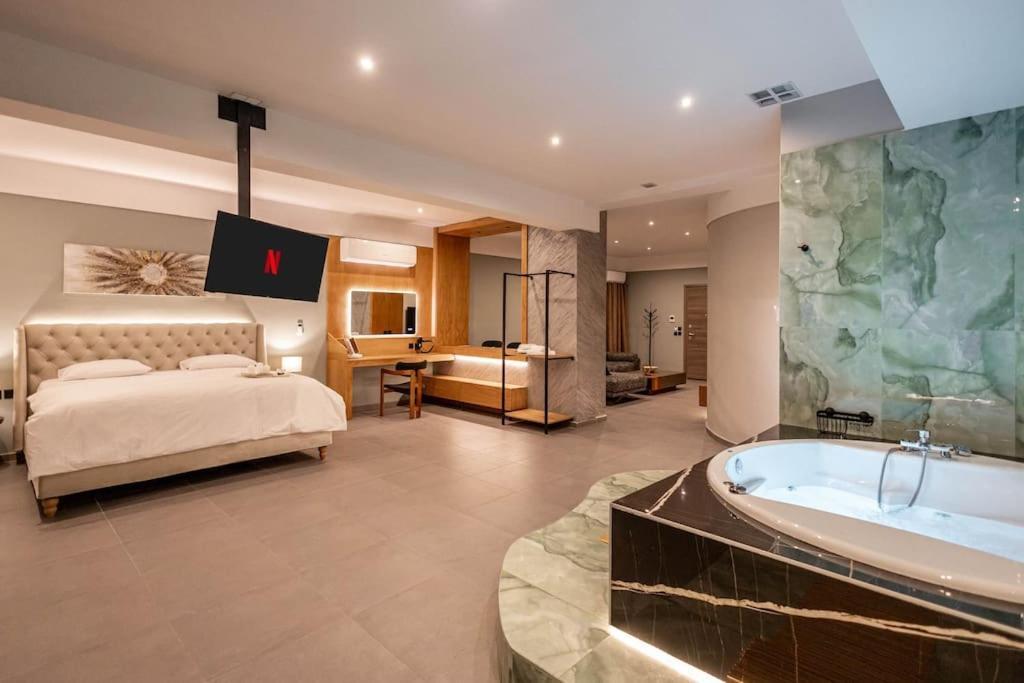 Smaragdi Luxury Jacuzzi Apartment Noho Premium Living Athene Buitenkant foto